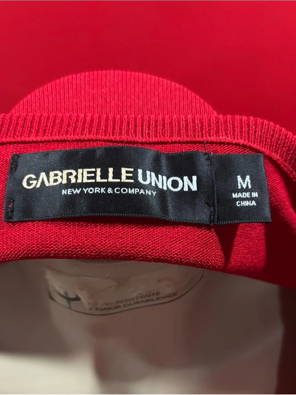 New York & Company Gabrielle Union Red Sweater